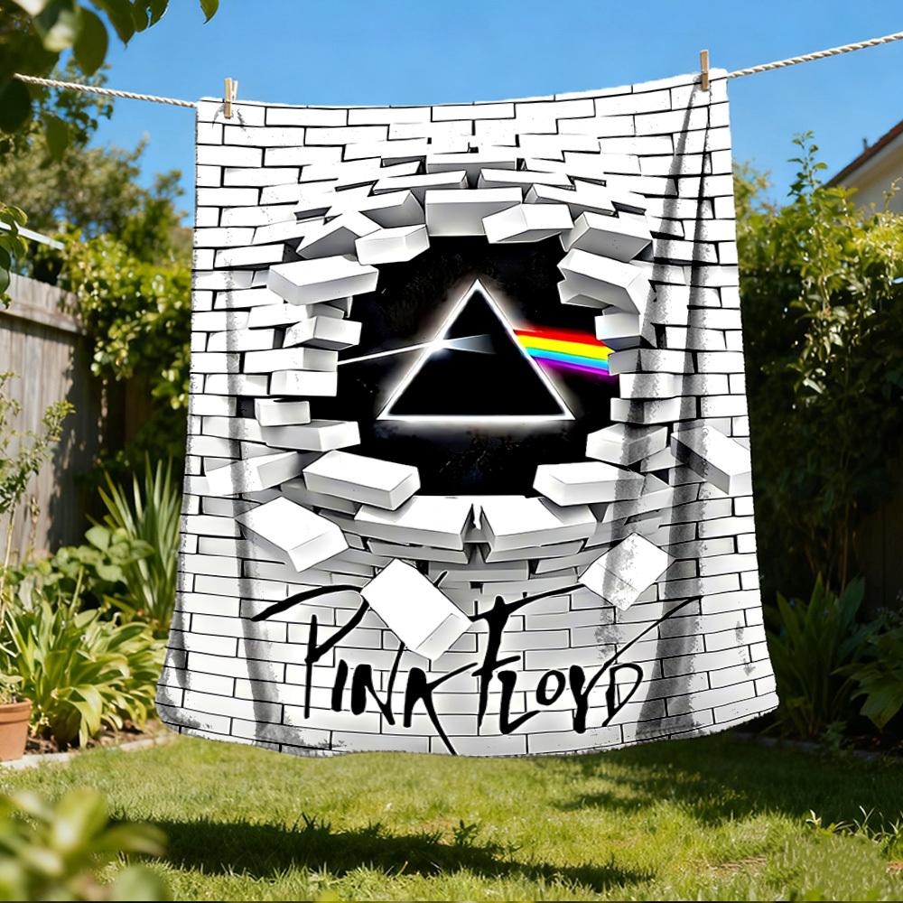1 stuks Pink Floyd Outdoor Flanellen Deken Cadeau Voor Jongens Meisjes Volwassenen, Familie Vrienden