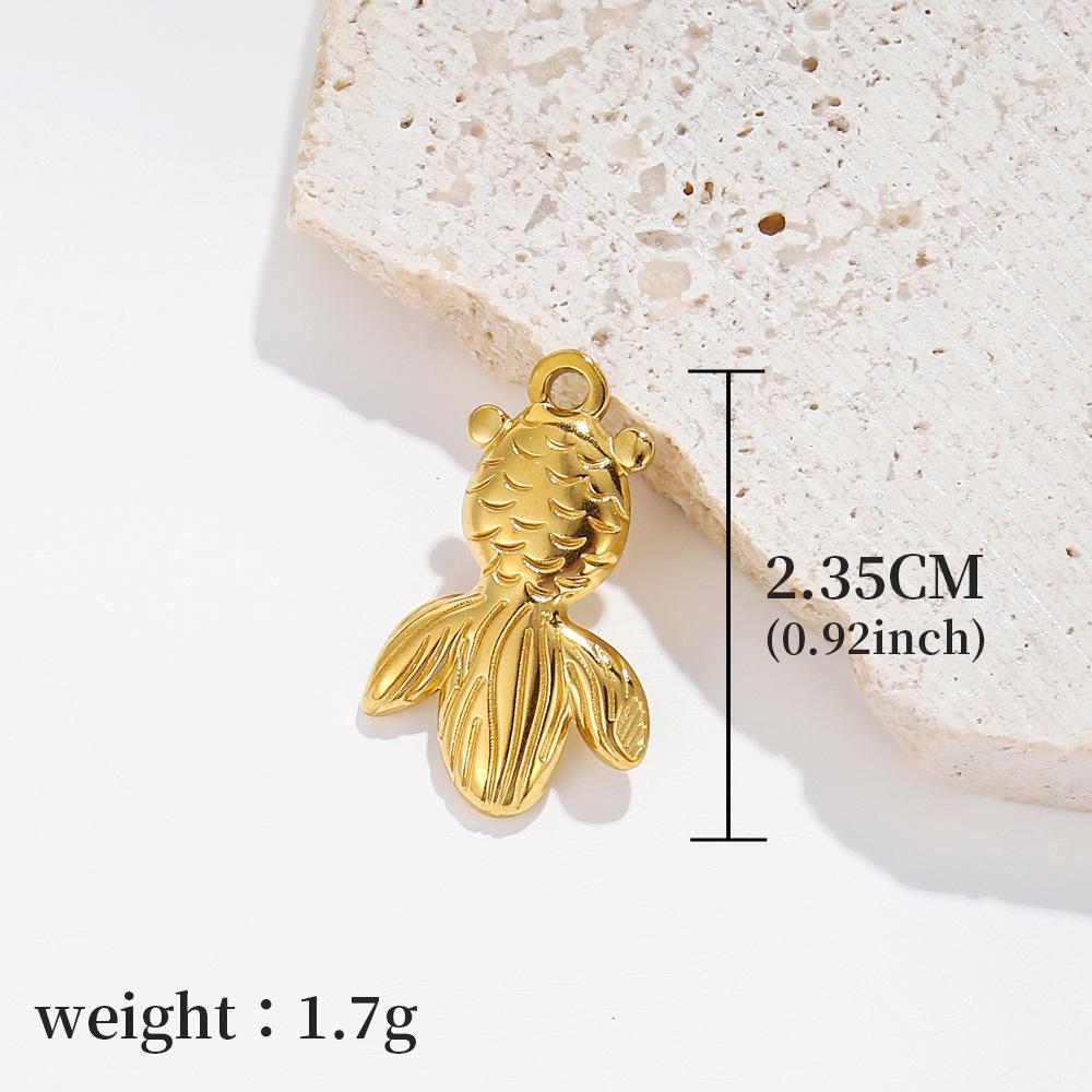 

Golden Marine Life Charms - Stainless Steel Shell & Starfish Pendants for DIY Jewelry Necklace and Bracelet Accessories