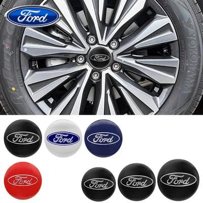 Car Sticker Ford 4pcs 56/60/65mm Car Styling Wheel Center Hub Caps Stickers Badge For Ford Focus Fiesta Mondeo Fusion Explorer E