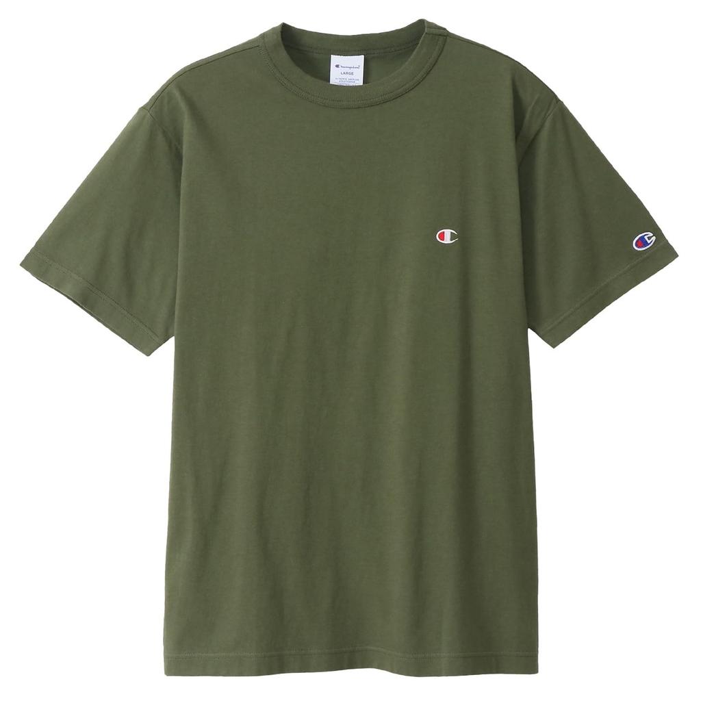 Champion Short Classic COTTON Logo Short Sleeve Dark 2XL T-shirt, Sleeve, 100% Cotton, USA, One-point Embroidery, T-shirt, Basic, C3-P300Z/C3-X352L,