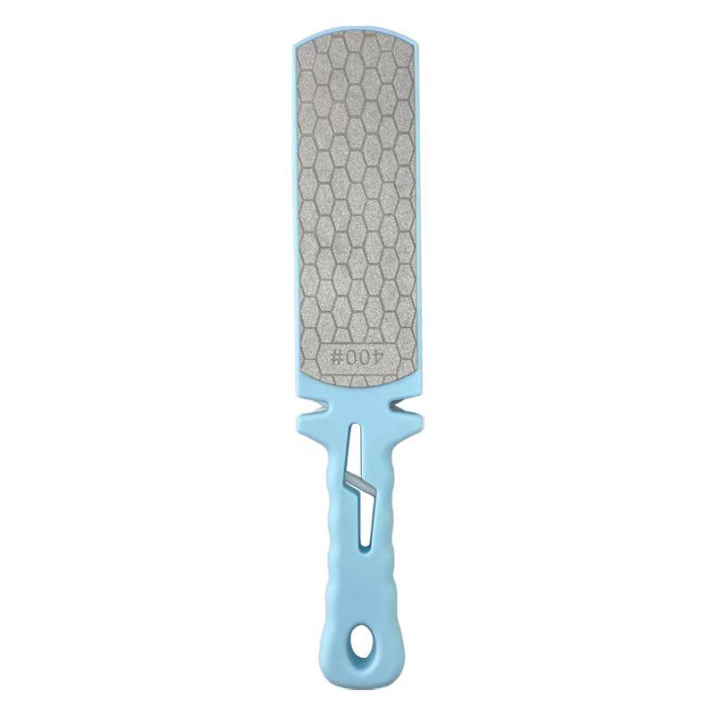 Multi-Functional 400 Grit Double-Sided Kitchen Knife Sharpener with Diamond Sand
