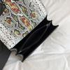 New Fashionable High-end Snake Pattern Bacchus Bag Single Shoulder Crossbody Trendy Women's Bag