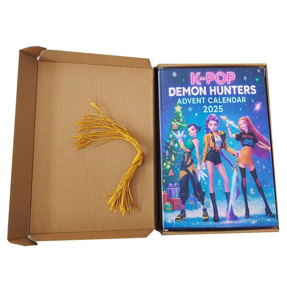 Kpop Cacciatori di Demoni Calendario dell'Avvento di Natale Huntrix Rumi Mira Zoey SAJA Boys Tigre Derpy Giocattoli in Scatola Cieca Decorazioni Regali di Capodanno