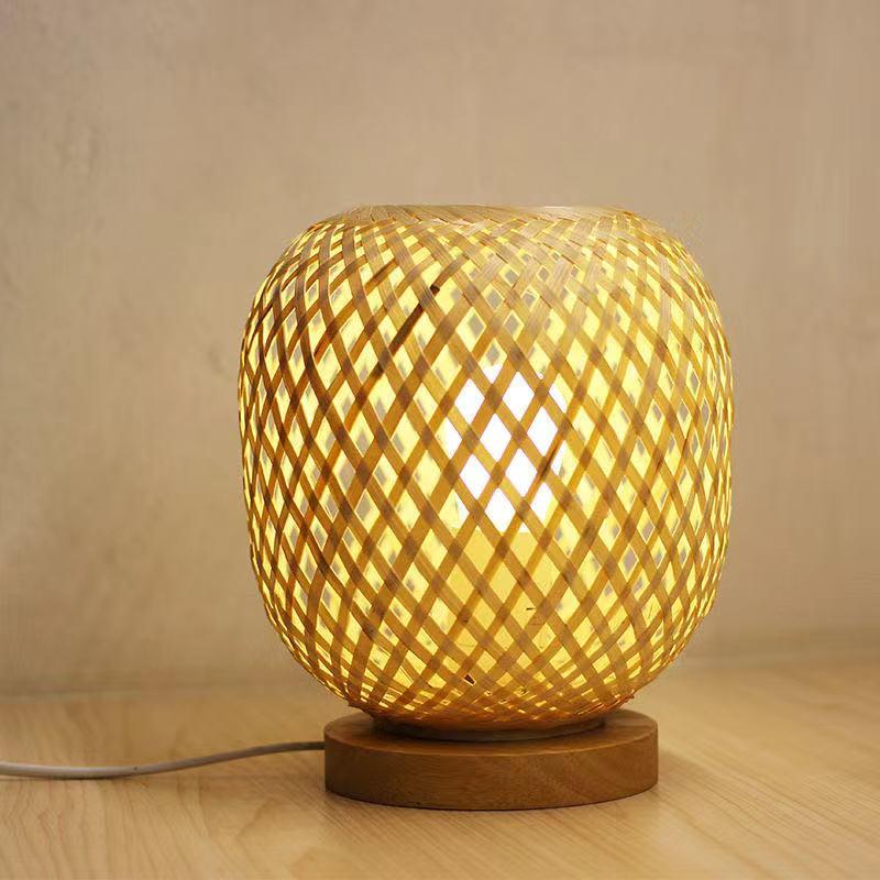 

Chinese style wooden wooden table lamps for living room bedroom cabinet bam