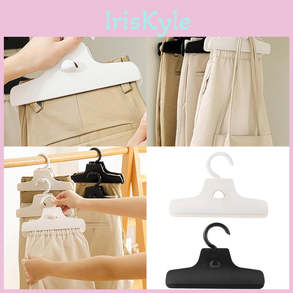 Rotatable Pants Use Home Clip Trouser Holder With Strong Grip Nonslip Clothes Hanger For Family Wardrobes And Travel