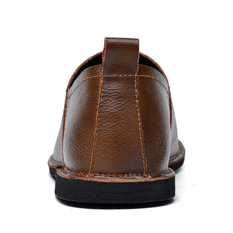 Luxury Brand Male Comfortable Walking Shoe Genuine Leather Loafers Men Lightweight Men Casual Shoes All-match Walking Shoes Men