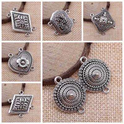 Berlocker för smyckestillverkningssats Hänge gör-det-själv smycketillbehör Fyra-håls örhängekoppling Berlocker