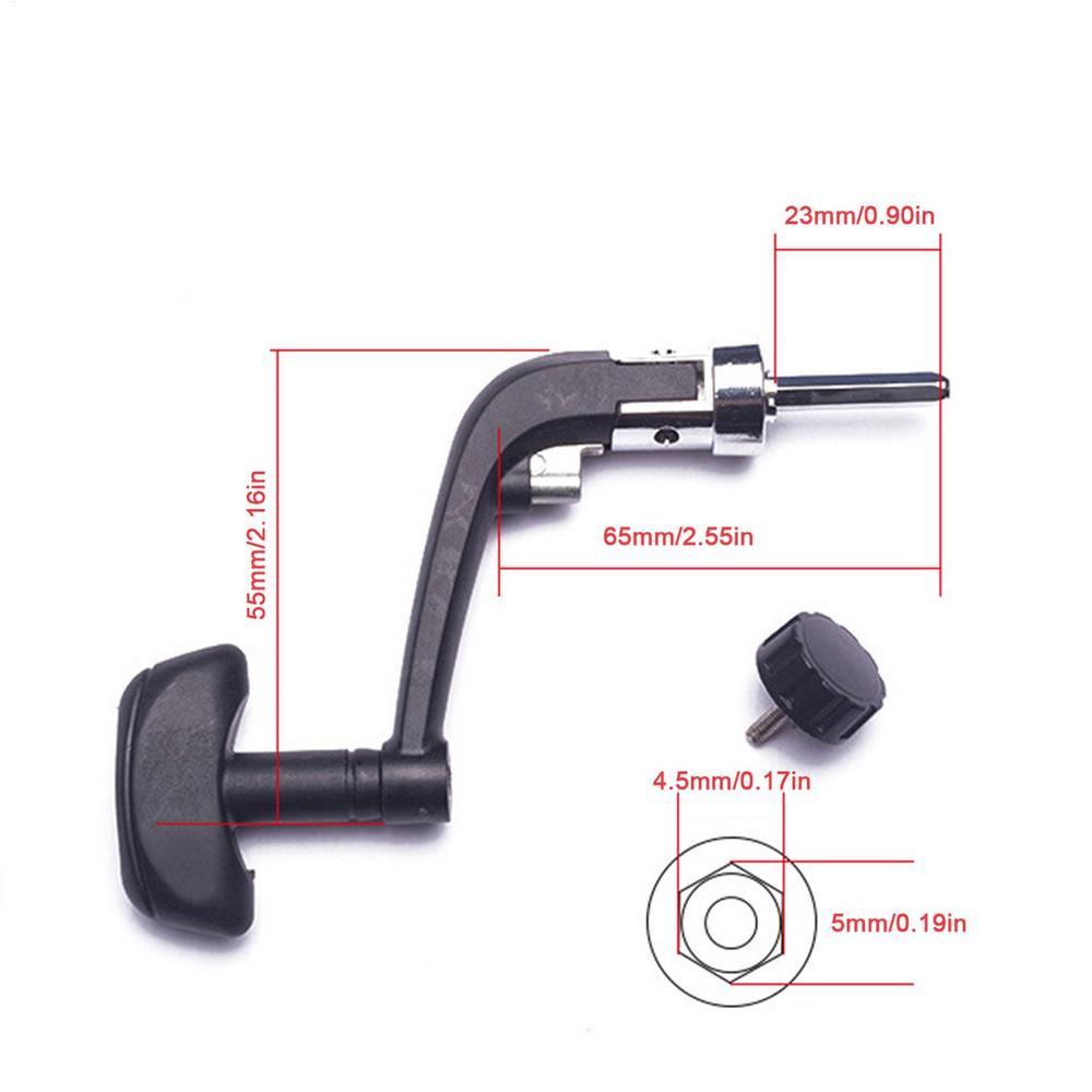 

Spinnings Reel Handle Fishing Spinnings Reel Crank Handle Rotatable Grip Rotatable Fishing Reel Arm Reel Replacement