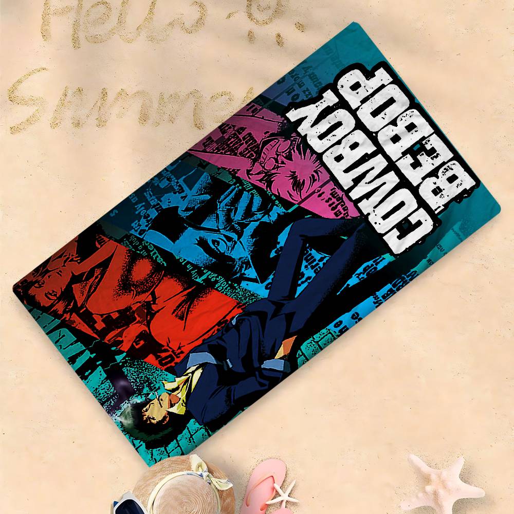 C-Cowboy Bebop Beach Towel Colorful Bath Towels For Girl Microfiber Quick Dry Sand Free Beach Yoga Spa Gym Pool