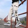 Frühling Sommer Herren Loose Fit Multi Pocket Joggers Street Style Taille Kordelzug Freizeithose Cargohose für Fitness Outdoorhose