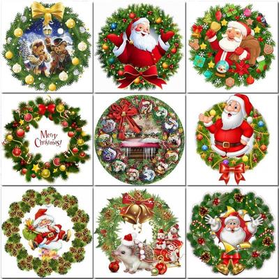 Winter-Diamant-Malerei, 5D-Weihnachts-Vollrund-Diamant-Stickerei, Strass-Bilder, Stickerei, Kreuzstich, Strass, Neuankömmling, Heimdekoration