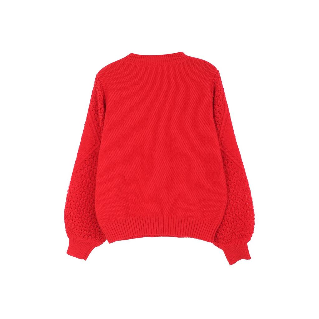 Women's Casual Round Neck Sweater - Long Sleeved, Ribbed Texture, Soft and Comfortable, Spring and Autumn Clothing | Round Neck Sweater | Texture