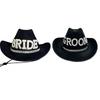 Bride Cowgirl Hat Bridegroom Cowboy Hat Bachelorettes Party Hat Photo Headwear