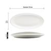 ZISIZ White Ceramic Oval Fish Steaming Plate