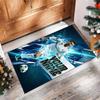 Cristiano Ronaldo Printed Crystal Velvet Rug Non‑Slip Crystal Velvet Carpet For Sofa Bedroom Indoor Home Decoration