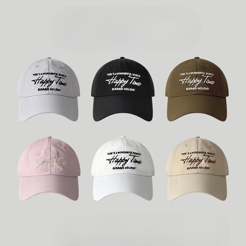 Hats for Men and Women  Soft Tops and Versatile Outdoor Baseball Caps  New Summer Korean Version Casual Letters Quick Drying Baseball Caps