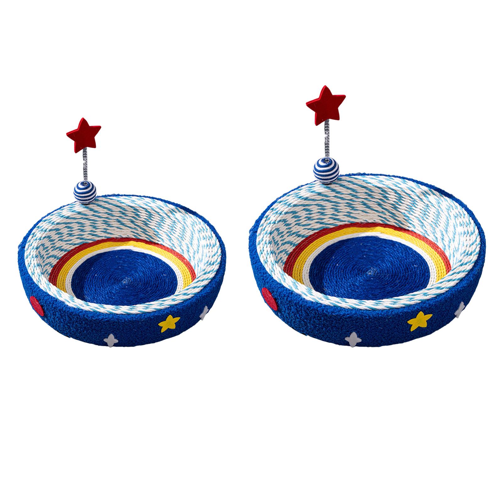 

Cat Scratcher Bed Lightweight Scratchable Toy Easy to Clean Scratching Board for Dormitory Apartment Living Room Home Balcony Small