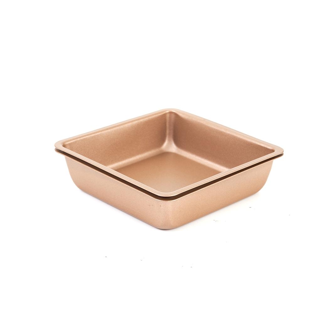 2X 4 Cake Molds Non-Stick DIY Square Baking Pan Cooking Bread Kitchen Supplies
