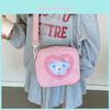 Cotton Kids Heartshaped Transparent Shoulder Bag For Children Casual Outings