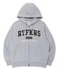 Rayfikers Applique Logo Zip-Up Hoodie Melange Grey (Mp6Tu148-097)