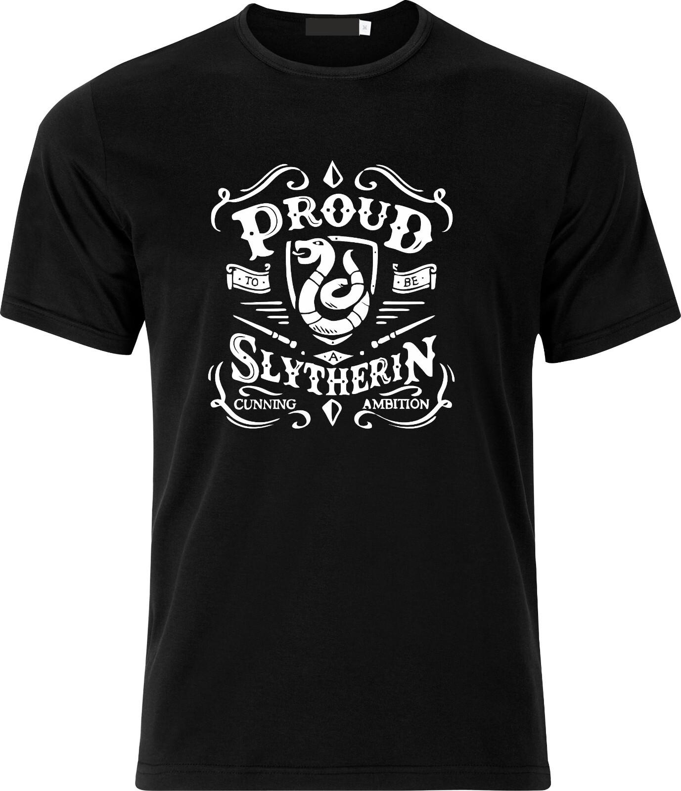 Proud to be a SLYTHERIN xmas present funny humour cotton T Shirt Mens Womens Tees Top M