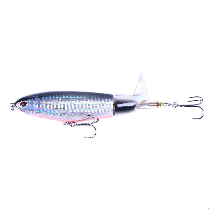 1Pcs Whopper Plopper 10Cm/13G Topwater Fishing Lure Artificial Hard Bait Plopper Soft Rotating Tail Fishing Tackle Fishing Bait