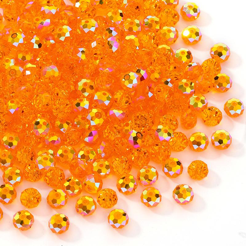 84pcs Czech Faceted Rondelle Beads 8mm AAA Crystal Glass Loose Spacer Beads for DIY Jewelry Bracelet Craft Making Supplies