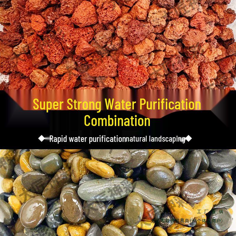 Lava Rock Stream Stone Set for Aquarium Substrate & Decoration