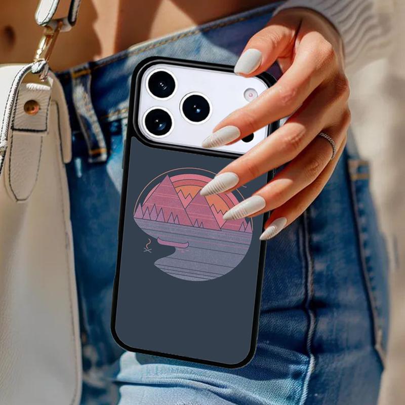 Star Lake Mountain soft Phone Case For iPhone 17 Air 14 15 13 12 Max Cover For Apple 16e 11 Pro Max Plus Coque