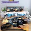 3pcs Batman Cover Set, Bedding Set, Soft Comfortable Duvet Cover, For Bedroom, Guest Room (1*Duvet Cover + 2*Pillowcases, Without Core) yy25