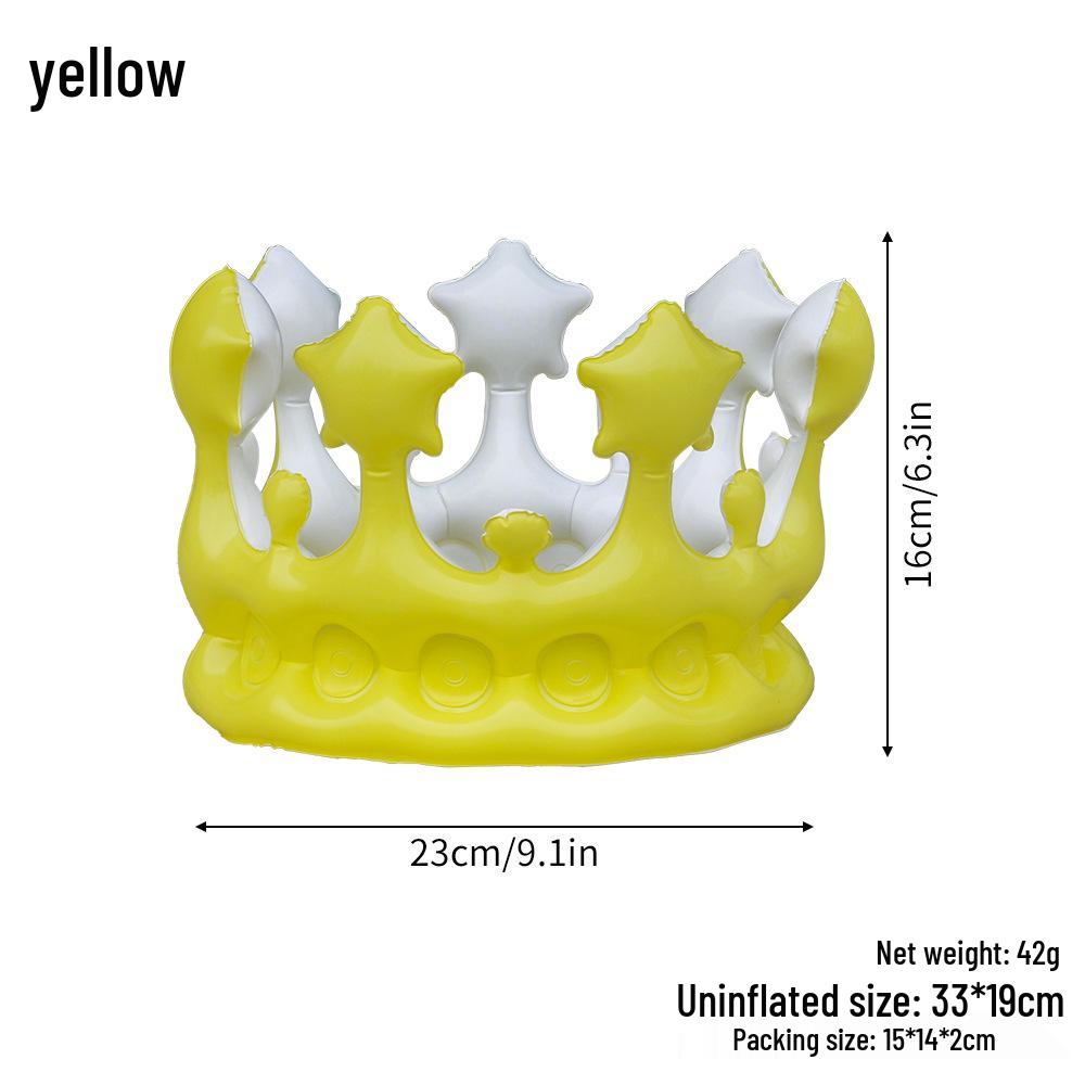 Inflatable PVC Crown for Masquerade Parties and Birthdays