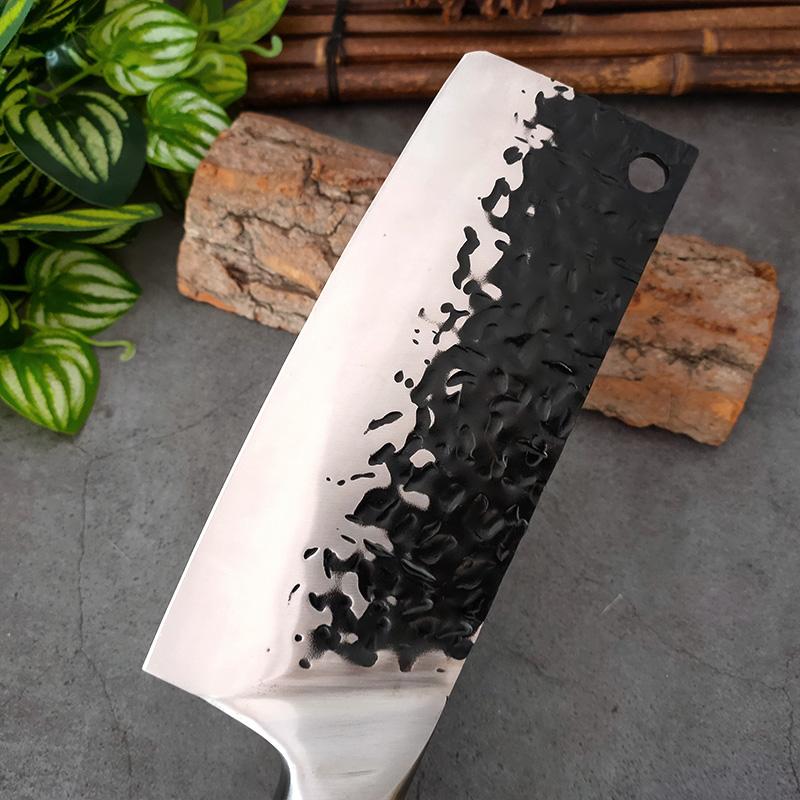 Kitchen Knives Cleaver Meat Chopping Vegetables Butcher Knife Wooden Handle Chef Cleaver Knives Hand Forged Blade Chinese Knives