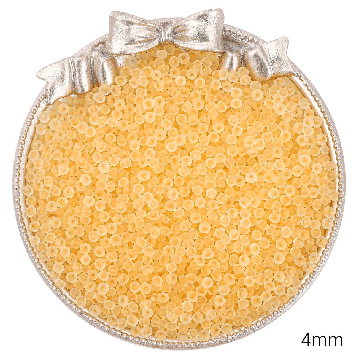 

Прозорі матові чеські скляні намистини Розсипний бісер для виготовлення ювелірних виробів своїми руками, шиття одягу, бісеру, аксесуарів C02 4mm 100pcs