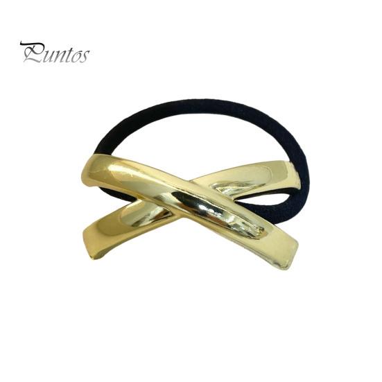 

Резинка для волос с металлическим декором, манжета для волос с хвостиком, эластичная повязка на голову для женщин, геометрический дизайн, черная повязка на голову, аксессуары для волос A золотистый