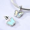 925 Silver Love Heart Bee Golden Series Charms Fit DIY Making Bracelet Necklace Gift High Quality Women Fine Jewelry