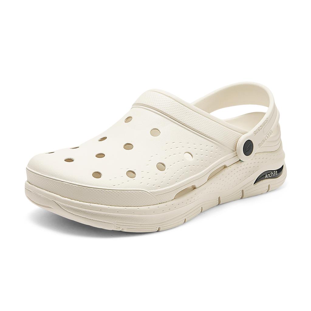 Skechers Arch Fit Lightweight Breathable Clogs Men Clogs White 243160-WNV