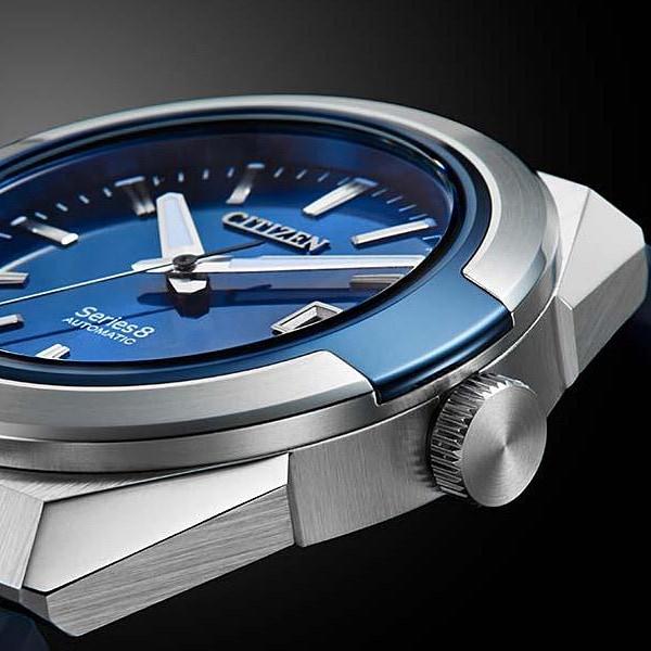 Citizen Men's NA1005-17L ( Watch Series 8 Mechanical 870 Mechanical) Round Watch Blue Stainless