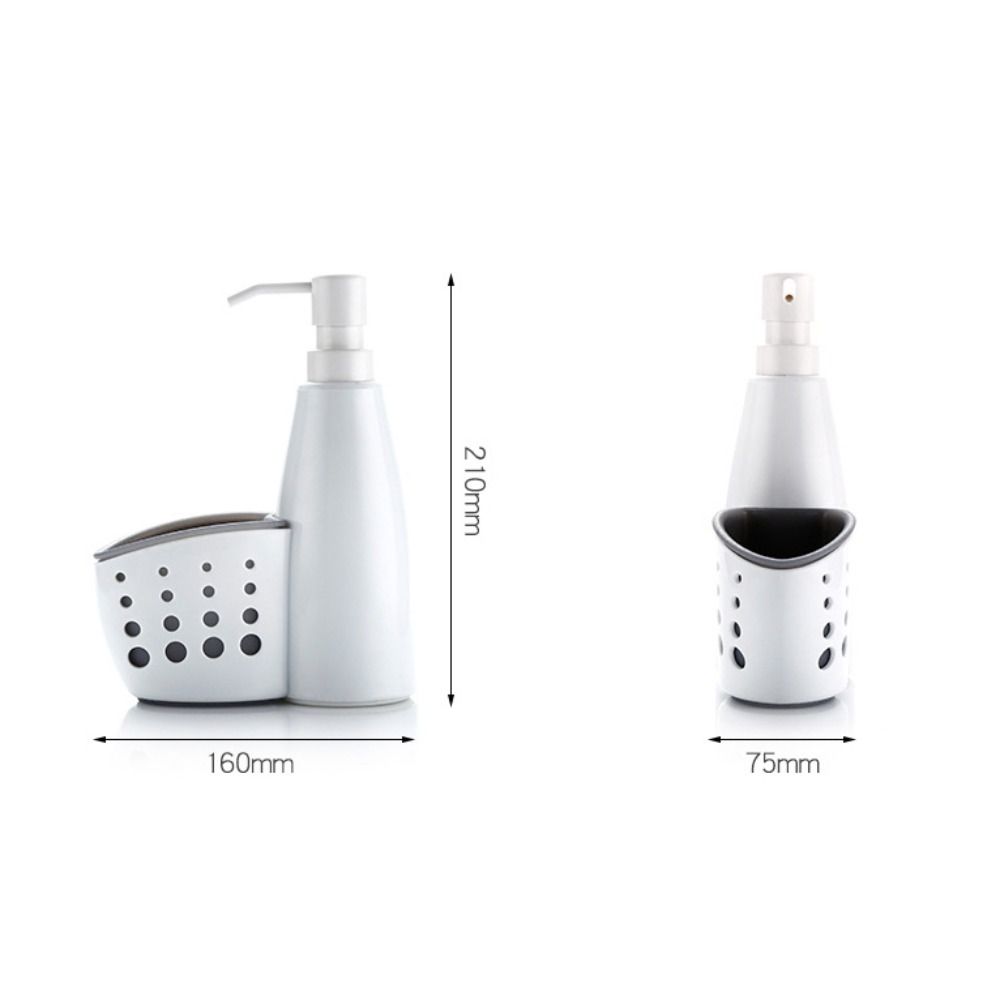 400ml Liquid Dispenser Anti-slip Sponge Holder Convenient Detergent Storage Box  Washbasin