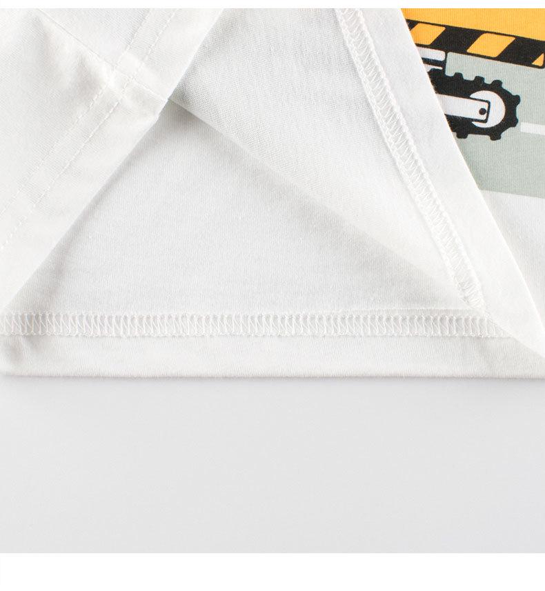 27kids 2024 Summer New Children's Short-Sleeved T-Shirts for Baby Boys