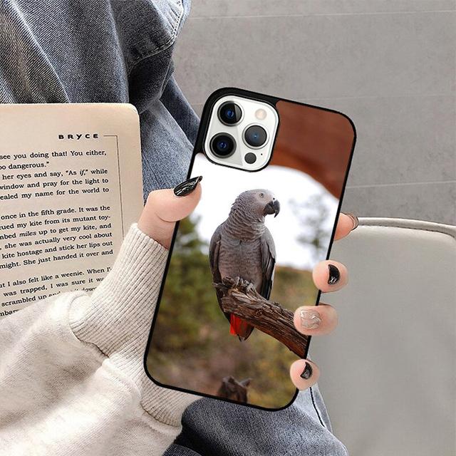 African Grey Parrot Phone Case For iPhone 17 Air 16 15 14 13 12 Pro Max Plus Max Cover Shell coque