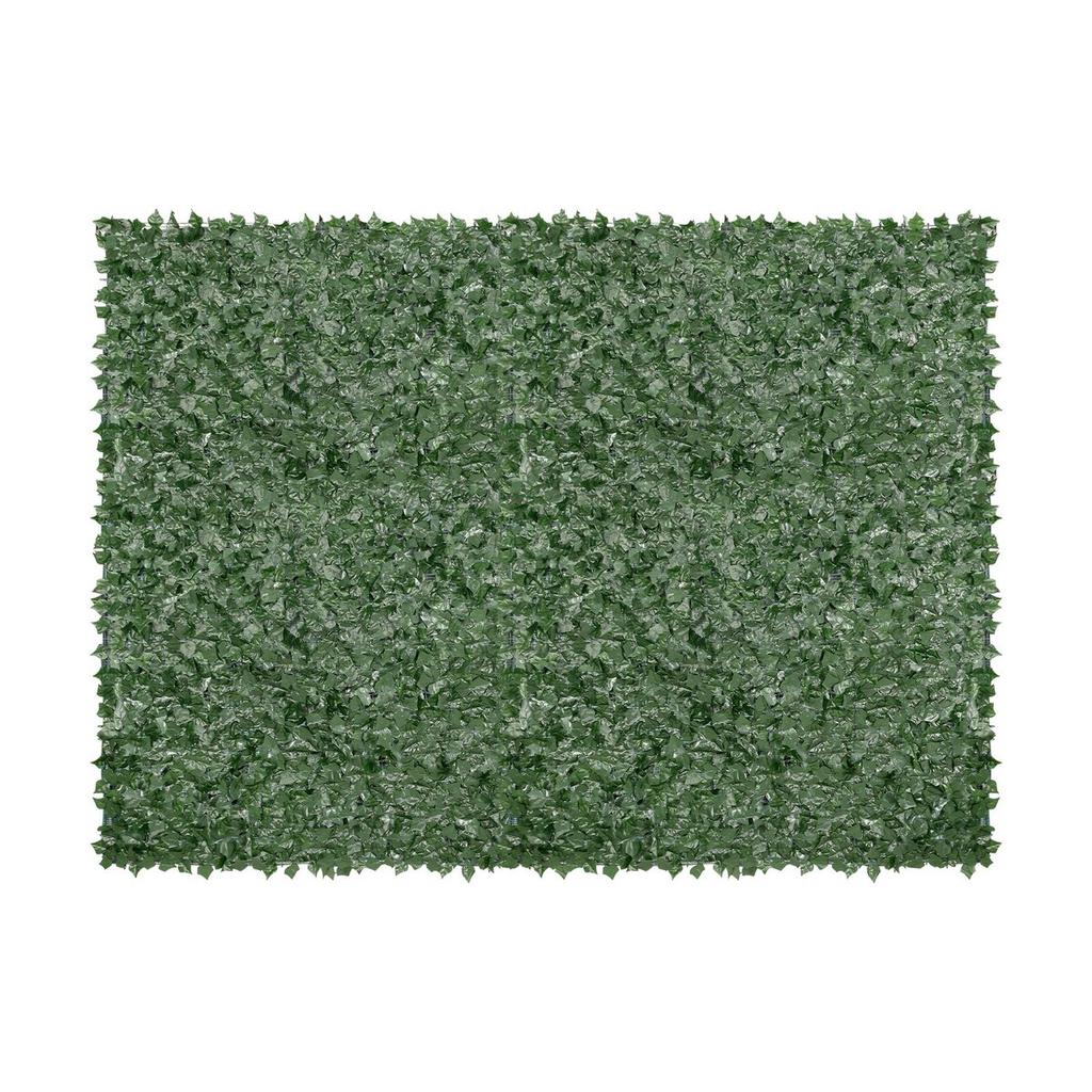 Ivy Privacy Fence, 1830 x 2440 mm Artificial Green Wall Screen, Greenery Ivy Fence with Mesh Cloth Backing and Strengthened Joint, Faux Hedges Vine