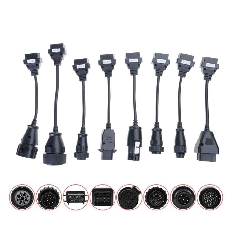 Universal Truck Diagnostic Cable Cord Adapter Converter Plastic Construction For Mechanic Tool Commercial Truck Systems
