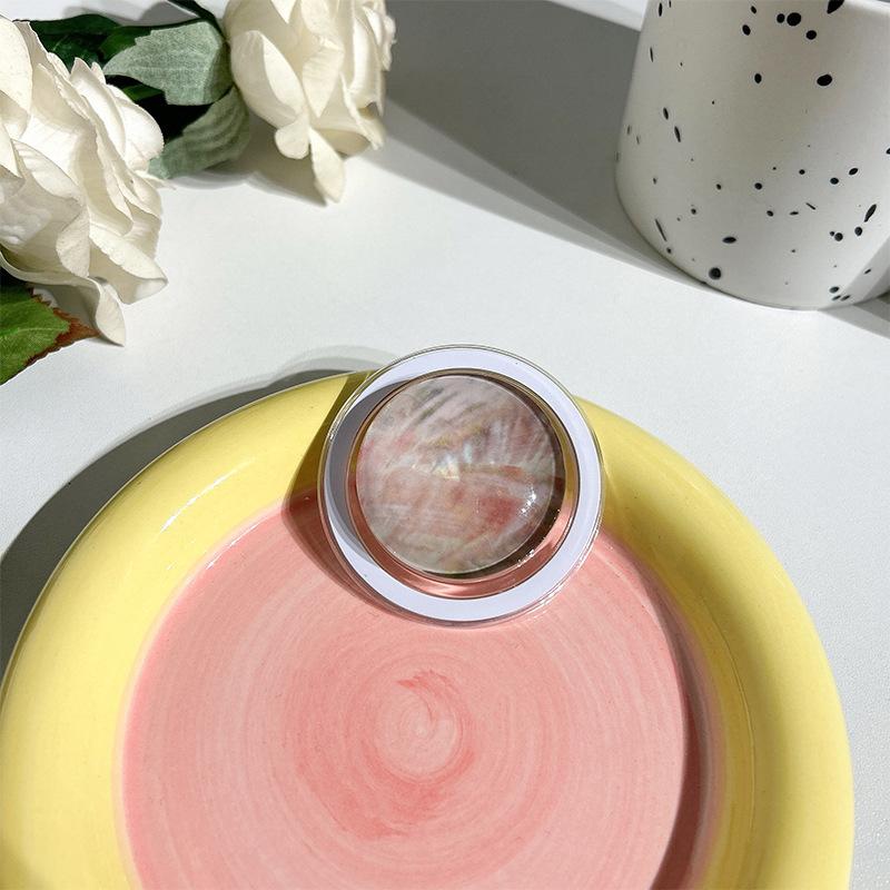 Crystal Ball Glass Wind Mobile Phone Airbag Bracket Magnetic Attraction Removable Watching Drama Chasing Drama Support Frame Love Flower
