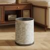 Vintage Mosaic Ceramic Trash Can Large Capacity Waste Bin for Living Room Bedroom Bathroom Stylish Home Decor High-End Gifts