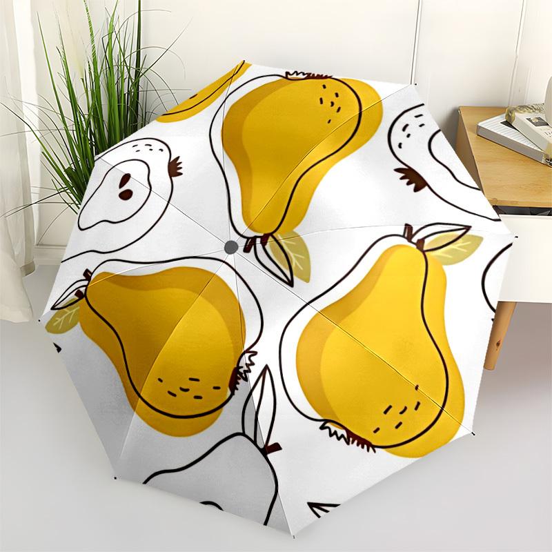 1pc Pear Automatic Folding Umbrella - 8-Rib Automatic Open/Close, Large Canopy Birthday Festival Gift yy251217169