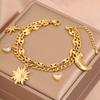 Popular bracelet, titanium steel does not fade, love zircon bracelet, high-end female light luxury niche bracelet, bracelet.