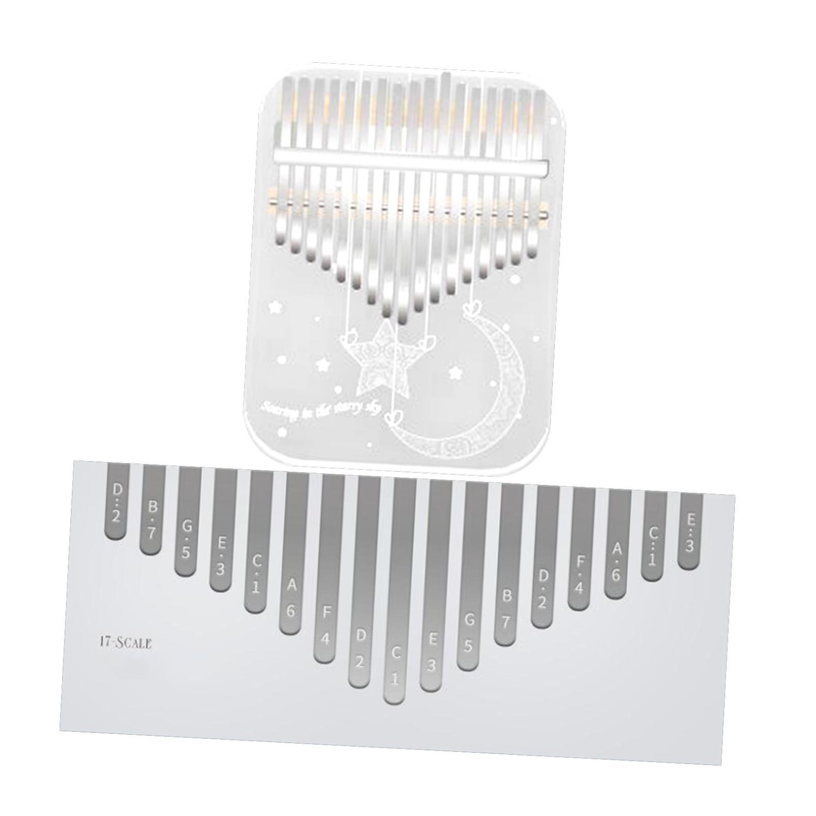 

Finger Piano,17 Key Thumb Piano,Portable Finger Marimba Instrument Musical Instrument for Kids Adults Children Birthday Gift