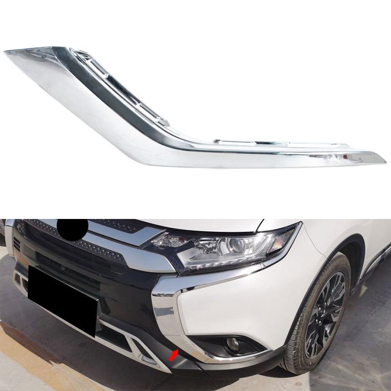 For Mitsubishi Outlander 2016 2017 2018 2019 2020 2025 Front Bumper Fog Light Chrome Molding Strip Car Accessories