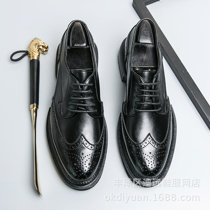 

Cheap 2025 Large Size Men s Casual Leather Shoes Brock Men s Business Spring and Autumn Low Top British Leather Shoes 45