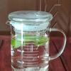 High-Temperature Resistant Glass Measuring Cup with Handle, for Baking, Milk, Juice, or Water.